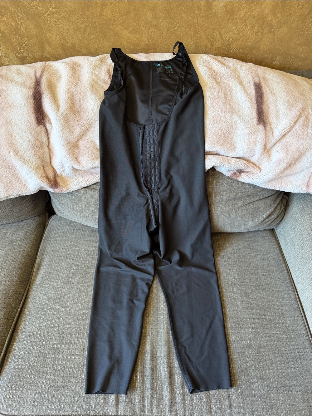 Marena Recovery Black Women's Full-Body Shapewear Bodysuit